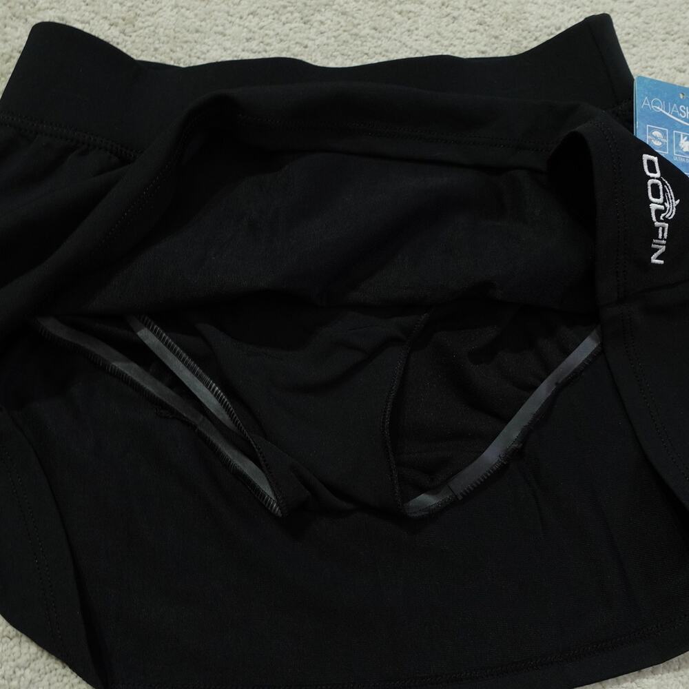 NWT Dolfin Womens Aqua Shape A-Line Skort Elastic Waist Tennis Black Size S - Picture 3 of 9